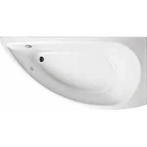 Акриловая ванна STWORKI Лунд R 150x75 см, угловая, с каркасом, асимметричная