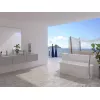 Акриловая ванна Artemis Bauci 160x80 см, отдельностоящая, овальная, с ножками, со сливом-переливом, белый глянец