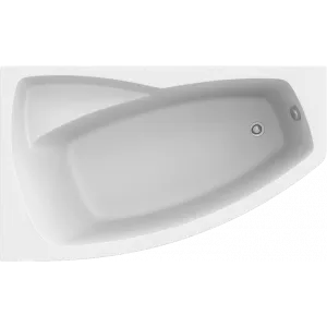 Акриловая ванна STWORKI Монтре L 160x95 см, угловая, с каркасом, асимметричная
