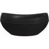 Акриловая ванна Artemis Adonis 190x95 см, отдельностоящая, овальная, с ножками, черная, матовая