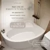 Акриловая ванна Artemis Antiphos R 170x110 см, угловая, с каркасом, асимметричная